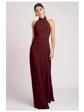 Hibiscus Crepe High neck Gown Style Brett Size 20